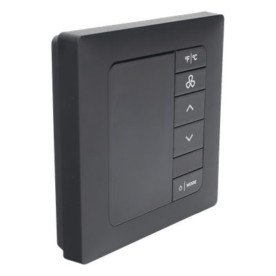 Termostato de Gestión Energética / BACnet MS/TP y Wi-Fi / 100-277 VAC / FCU 2 y 4 Tubos / 3 Velocidades / Sensor PIR / Ónix Negro