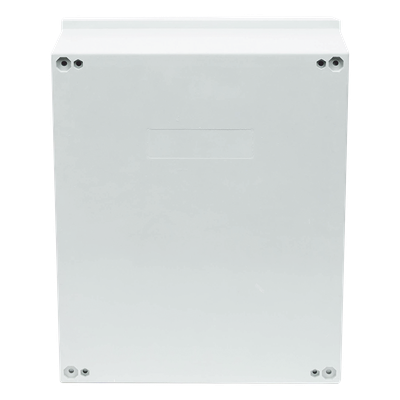 Gabinete de Poliéster IP65 / 400 x 500 x 200 mm / Carga 30 kg / Placa Trasera Incluida / Cerradura con Llave