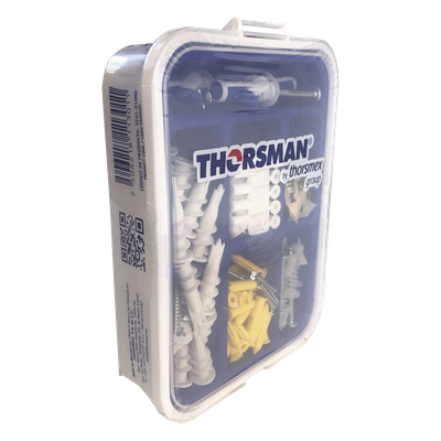 Kit de Fijación para Yeso y Tabique Hueco / 91 Piezas / Carga 5-30 kg (11.02-66.14 lb) / Temperatura -50°C a 80°C (-58°F a 176°F) / Interiores