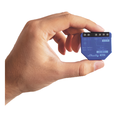 Relé Inteligente Wi-Fi / 16A / Contacto Seco / 110-230V AC / 12-48V DC / Control por Voz / 41x36x16 mm