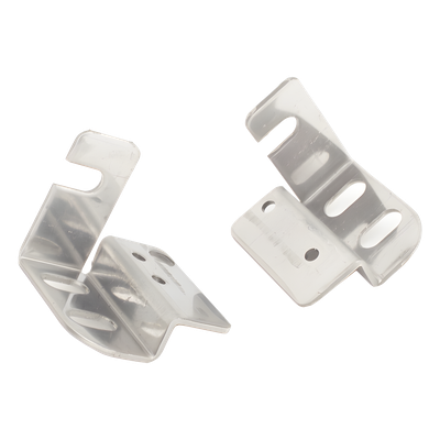 Soportes de Montaje Atornillable / Perfil Bajo / Slide-and-Lock / Acabado Galvanizado / 2 Piezas