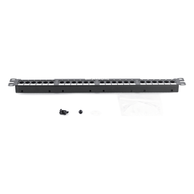 Panel de Parcheo de Impacto / Categoría 6 / 24 Puertos / 1UR / 1-250 MHz / PoE++ 100W
