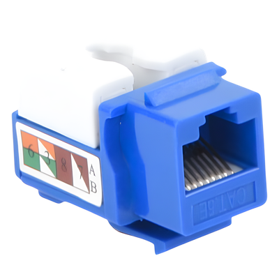 Módulo Jack Keystone / Cat5e / Terminación 110 / RJ45 / Sin Blindaje / Azul