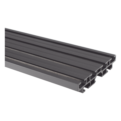 Riel de Aluminio para Videowall / Longitud 1750 mm (5.74 ft) / Ancho 120 mm / Espesor 9 mm / Diseño U / Incluye Tapas y Tornillos