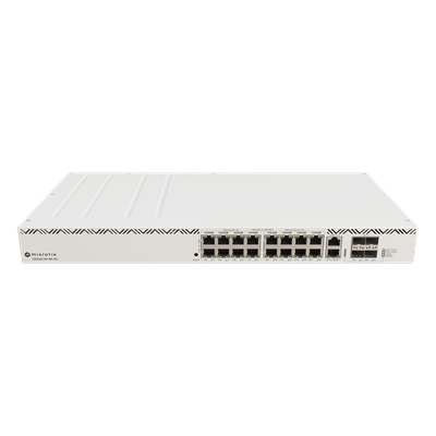 Cloud Router Switch / 16 Puertos / 8 PoE+ y 8 PoE++ / Fuentes Redundantes Hot-Swap / Rackmount