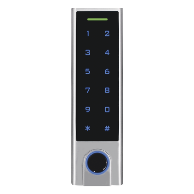 Kit de Cerradura Inteligente Inalámbrica / Teclado Metálico IP65 / 900 Usuarios Tarjeta/PIN / 100 Huellas / Alcance 30 m (98.4 ft) / 433 MHz
