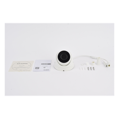Turret IP / 4 MP / Lente 2.8 mm / IR 30 m (98 ft) / WDR 120 dB / IP67 / PoE / H.265+
