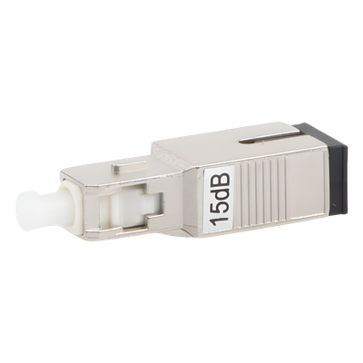 Atenuador Óptico / Monomodo SC/UPC / Atenuación 15 dB / Longitud de Onda 1310/1550 nm / Cuerpo Metálico