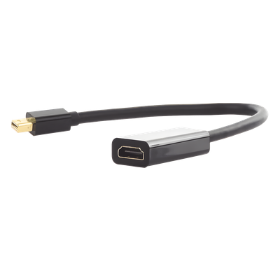 Convertidor Mini DisplayPort a HDMI / 4K@30Hz / Thunderbolt / Triple Blindaje Interno / Carcasa ABS / 25 cm (9.84 ft)