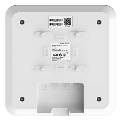 Punto de Acceso Mesh Wi-Fi 6 / 1.7 Gbps / 512 Usuarios / Doble Banda 2.4 y 5 GHz / MU-MIMO 2x2 / Instalación Techo o Pared