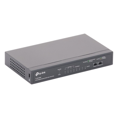Switch PoE+ no administrable / 8 puertos Gigabit / 4 puertos PoE+ 802.3af/at / 55W total / Sin ventilador / Escritorio