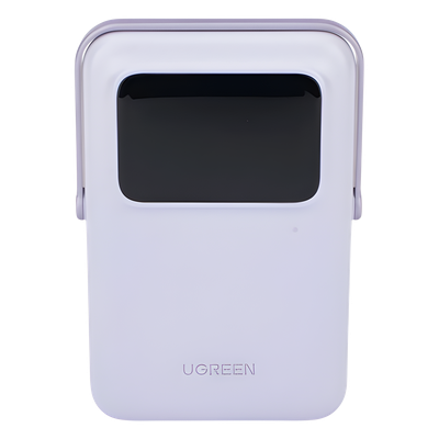 Power Bank Inalámbrico / 10000 mAh / Carga Inalámbrica 7.5W / PD 20W USB-C / Pantalla TFT con Emojis / Soporte Plegable / MagSafe Compatible