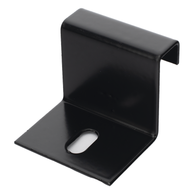 Grapa de Fijación para Escalera Tubular / 1.5" de Peralte / 12" de Ancho / Acero al Carbón / Pintura Epóxica Negra