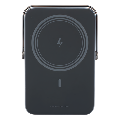 Power Bank Inalámbrico / 10000 mAh / Carga Inalámbrica 7.5W / USB-C 20W / Pantalla TFT con Emojis / Soporte Plegable / Succión Magnética 10N