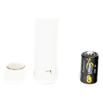 Sensor Magnético Inalámbrico / Empotrable Invisible / Gap 2.54 cm (1 in) / Frecuencia 345 MHz / Batería 5 Años / Diámetro 1.9 cm (0.75 in)