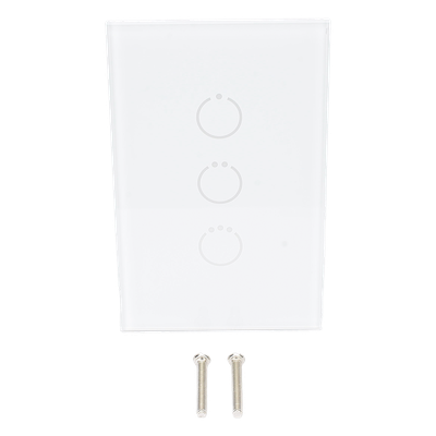 Interruptor Táctil Z-Wave Plus / 3 Circuitos / Alimentación Universal AC 85-260V / Frecuencias Multi-Región / Protección Sobrecorriente