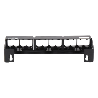 Panel de Parcheo Modular / 12 Puertos / Mini-Com / Montaje en Pared / 228.6 x 44.45 x 63.5 mm / 9 x 1.75 x 2.5 pulgadas / Sin Conectores
