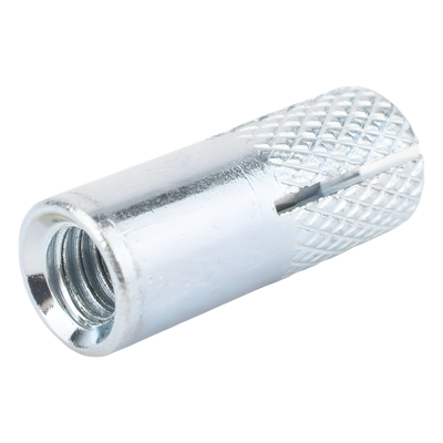 Taquete de Rosca Interior / Carga Alta / 1/4" / Deformación Controlada / Desmontable / Interiores y Exteriores