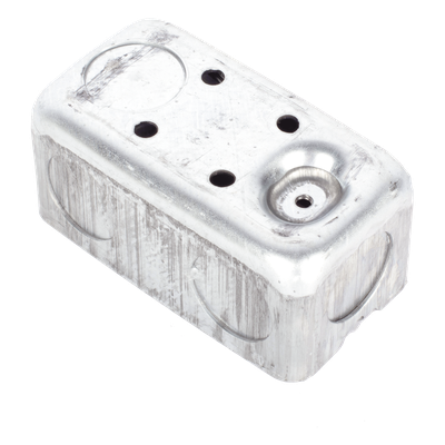Caja Utilitaria Galvanizada / 4x2 in / 7 Entradas 3/4 in / Profundidad 1.875 in / Resistencia al Fuego 2 h