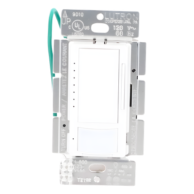 Atenuador de Pared con Sensor de Ocupación y Vacancia / 120 V / 600 W Incandescente-Halógeno / 150 W LED-CFL / 180° / 81 m² (871.9 ft²) / Unipolar o Multilocalización