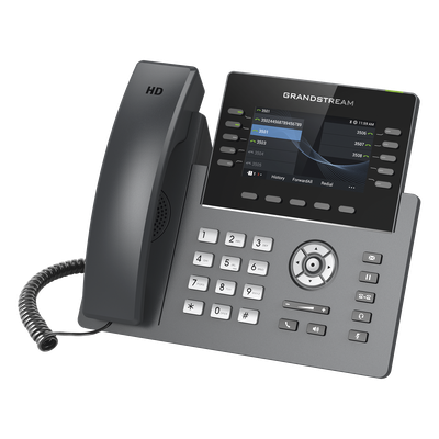 Teléfono IP / 10 Líneas SIP / 5 Cuentas / Pantalla 4.3" / Wi-Fi 5 Dual Band / Bluetooth / PoE Gigabit / 40 Teclas BLF