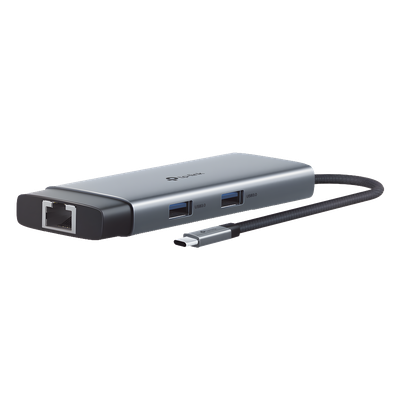 Adaptador HUB / 6 en 1 / USB-C / HDMI 4K@60Hz / Ethernet Gigabit / 100W PD / 4.65 x 1.69 x 0.56 in