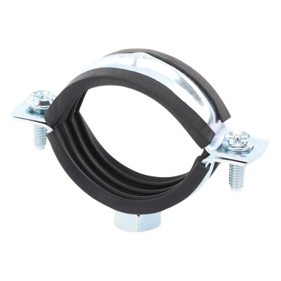 Abrazadera Isofónica Reforzada / 1 1/4" (40 mm) / Acero 1.75-2.3 mm / Carga 150 kg / Temperatura -30°C a +120°C / Aislamiento EPDM