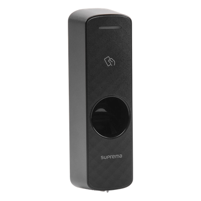 Lector de Huella Esclavo / Multiformato RFID 125 kHz y 13.56 MHz / Interfaz RS-485 / Temperatura -20° a 50°C / IP Compacto