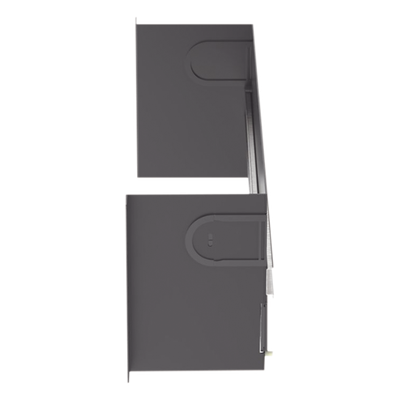 Soporte de Riel DIN Industrial / 4U / Rack 19 in / Acero / Gestión de Cables