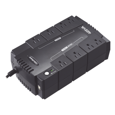 UPS Standby / 425 VA / 255 W / 8 Tomas NEMA 5-15R / 4 con Batería + 4 Protección / Topología Standby / USB de Gestión