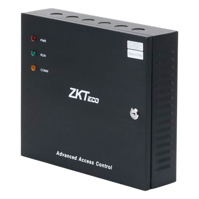Controlador de Acceso 2 Puertas / 3,000 Huellas / 30,000 Tarjetas / TCP/IP / Gabinete con Fuente 12V 5A / Memoria SD hasta 32GB