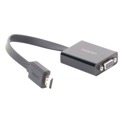 Adaptador HDMI a VGA / 1080P@60Hz / Audio 3.5mm / Alimentación Micro USB / Cable 0.82 ft / Plug & Play