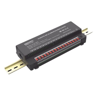 Fuente de Poder para 16 Cámaras / Salida Ajustable 12/13.5/15 Vcc / 16 A / 200 W / Montaje en Pared / Operación -20°C a 70°C