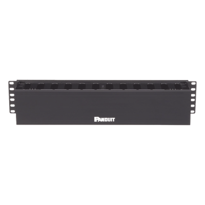 Organizador de Cables Horizontal / Rack 19in / 2UR / Frontal / PatchLink / ABS