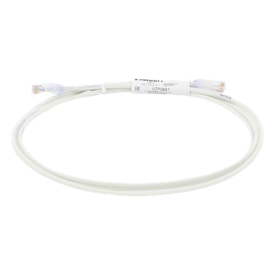 Cable de Parcheo UTP / Cat6A / 28AWG / CM-LSZH / 2.13 m (7 ft) / -40 a 75°C / PoE Tipo 4