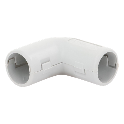 Accesorio para Tubería Rígida / Unión en L (Codo) / PVC Auto-extinguible / 16 mm / Libre de Halógenos / -5°C a +60°C