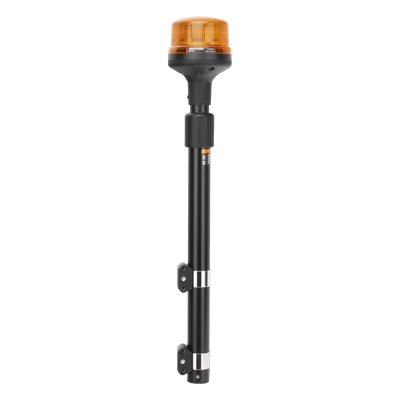 Luz Telescópica para Motocicletas / 8 LED / Ámbar / 12~24 VCD / 11 Patrones de Destello / IP6K6 / Perfil Bajo 88 mm