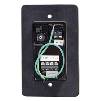 Botón de Salida Piezoeléctrico / Temporizador 1-60 s / LED Configurable / IP65 / 24V DC / Acero Anticorrosivo