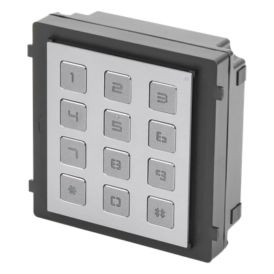 Módulo de Teclado para Frente de Calle / Apertura por Código / Llamada a Monitor / IP65 / Aluminio / -40 °C a +55 °C (-40 °F a 131 °F)