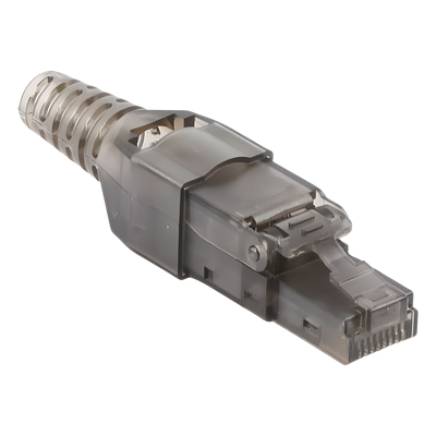 Plug RJ45 / Cat 6A UTP / Sin Herramienta / 50µ Oro / -40°C a 70°C / 22-26 AWG