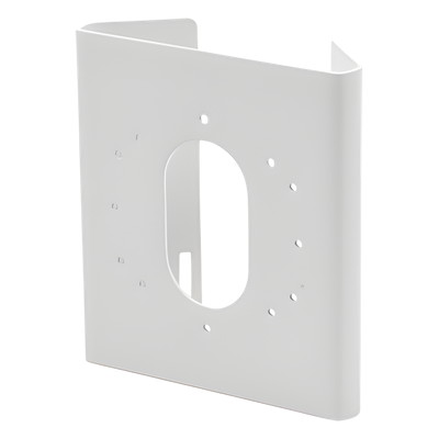 Montaje en Poste para Cámara IP / Acero Inoxidable / Compatible DS-2CD26 / Exterior / Blanco