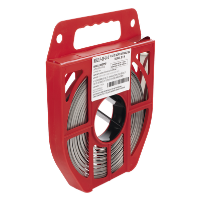 Fleje de Acero Inoxidable / Ancho 3/4 pulgadas / Grosor 0.70 mm / Largo 30.5 m (100 ft) / Resistencia 7.5 kN