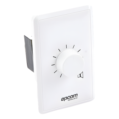 Control de Volumen / 100W / Línea 100V / Atenuación 33dB en 10 Pasos / Montaje Al Ras o Superficie
