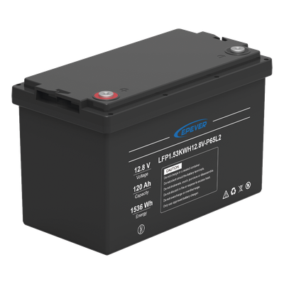 Batería LiFePO4 Ciclo Profundo / 12.8 Vcc / 120 Ah / 1.53 kWh / IP65 / 4000 Ciclos / Serie-Paralelo hasta 4 Unidades
