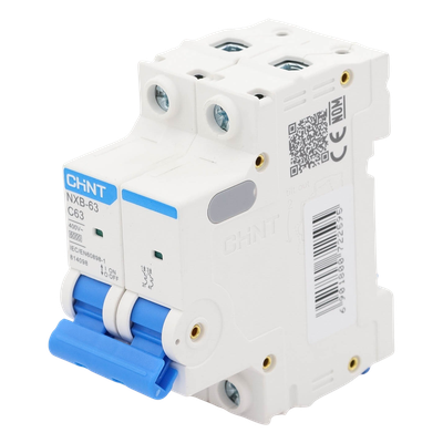 Interruptor Termomagnético Riel DIN / 2 Polos / 63 A / 415 Vca / 6 kA / -40 °C a 70 °C