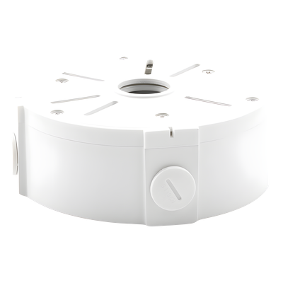 Caja de Conexiones Universal / Interior / Aluminio / Blanco / Bala Domo Turret / 3 y 4 Orificios / Conexión 3/4