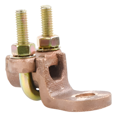 Conector de Bornes / 1/2" / Calibre 1/0 AWG a 250 KCM / Bronce / Sin Soldadura / Acero Tropicalizado