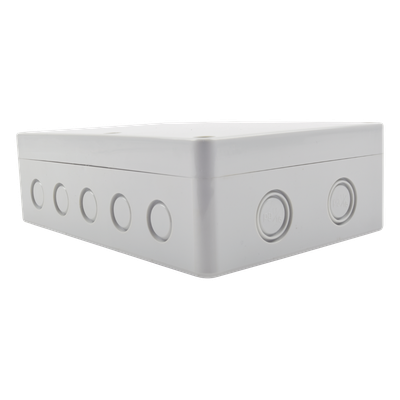 Gabinete Plástico para Exterior / IP65 / 180 x 125 x 57 mm / 16 Entradas de Cableado / -20 a 60 °C / ABS