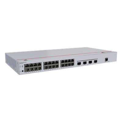 Switch Administrable Capa 2 / 24 Puertos Gigabit / 4 Uplink 10GE SFP+ / Capacidad 128 Gbps / Diseño 1U Rack