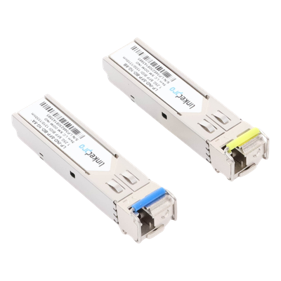 Transceptor SFP Industrial / Bidireccional 1310/1550 nm / 1.25 Gbps / Alcance 5 km (3.1 mi) / LC/UPC Simplex / Hot-Pluggable / DDM / -40 a 85 °C